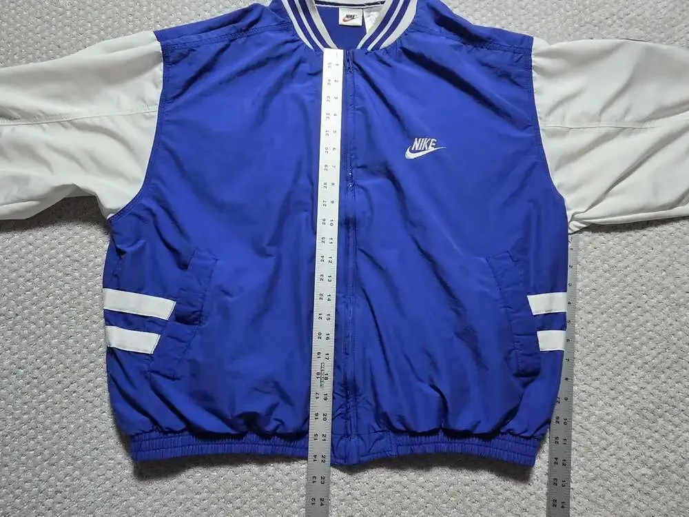 Vintage 90s Nike Supreme Court Embroidered Bomber Track Jacket
